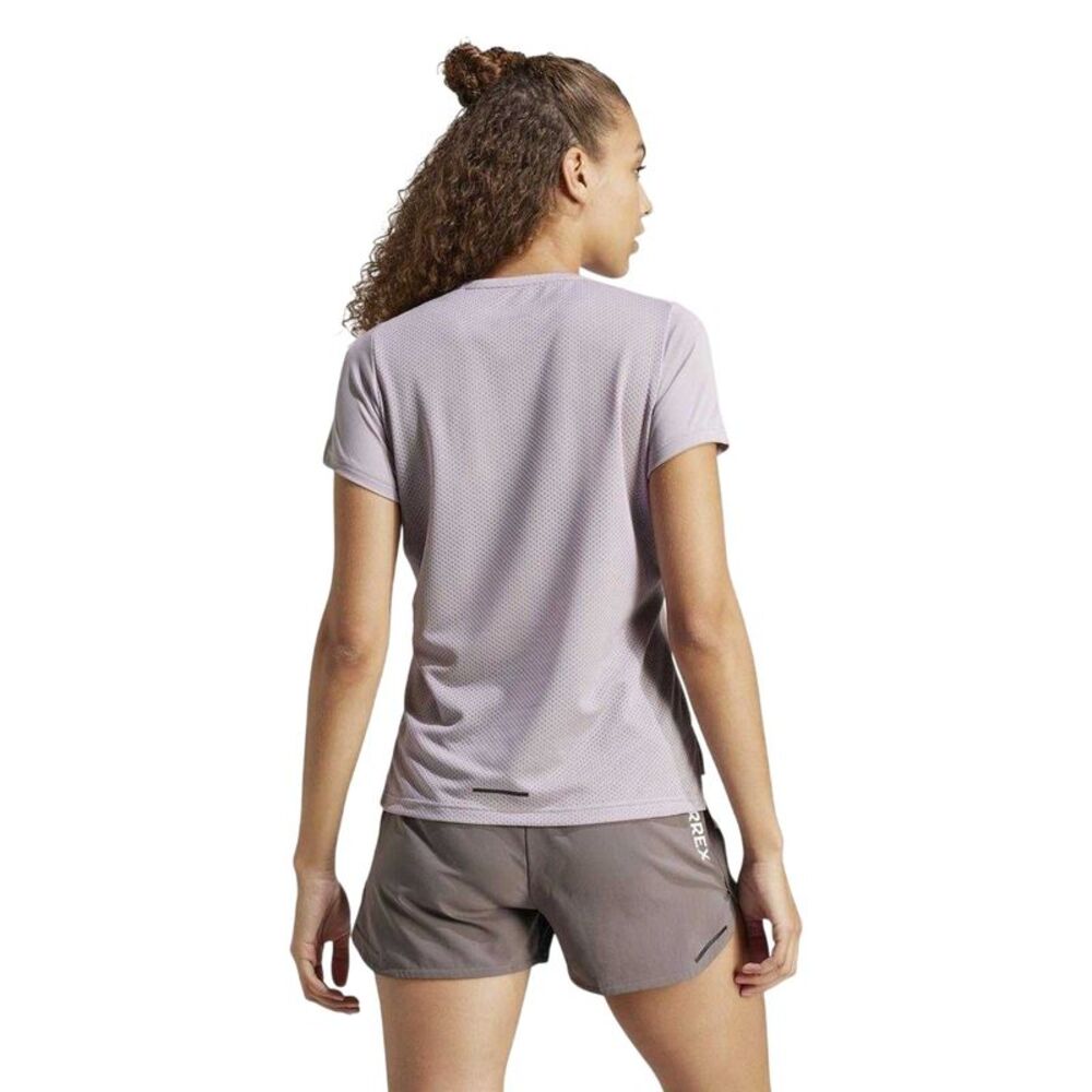 Adidas Womens/Ladies Terrex Agravic Trail Regular T-Shirt / Preloved Fig - Picture 2 of 4